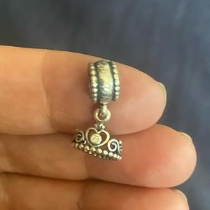 RETIRED Pandora My Princess Tiara dangling charm.